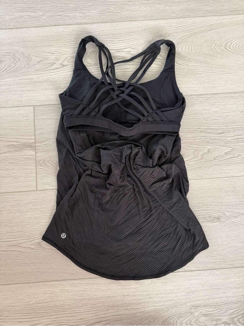 lululemon athletica Black Strappy Tank Top